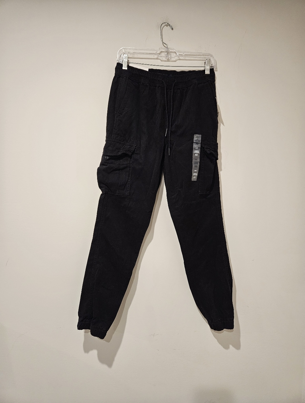 Aeropostale Women's Cargo Joggers, Size XS, Black